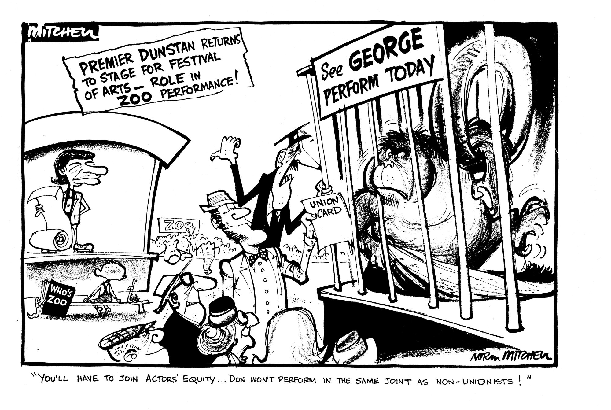 Cartoon - 'Zoo Performance'