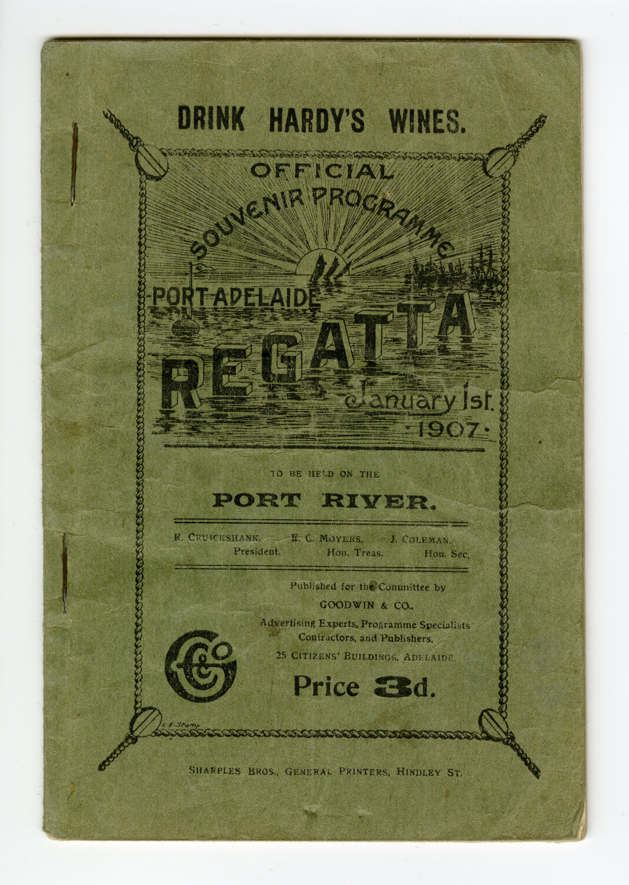 Souvenir Programme Port Adelaide Regatta 1907