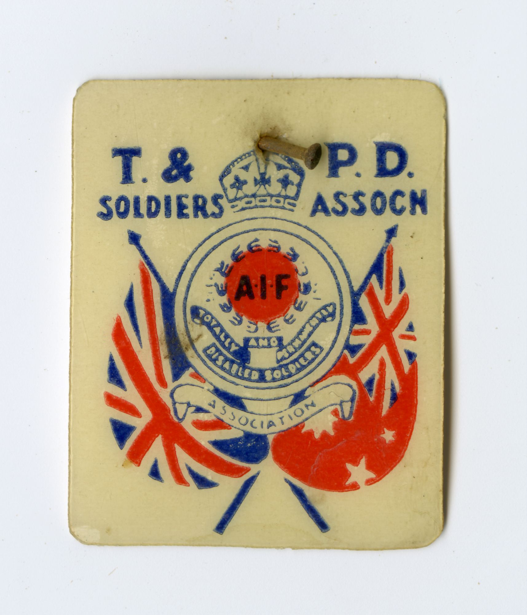T. &amp; P.D. Soldiers Association Badge