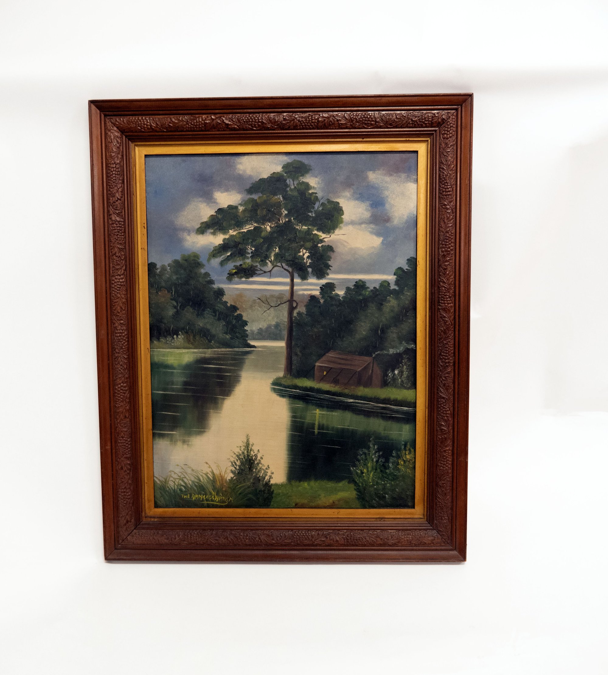 Painting by William Smith, the Armless Artist