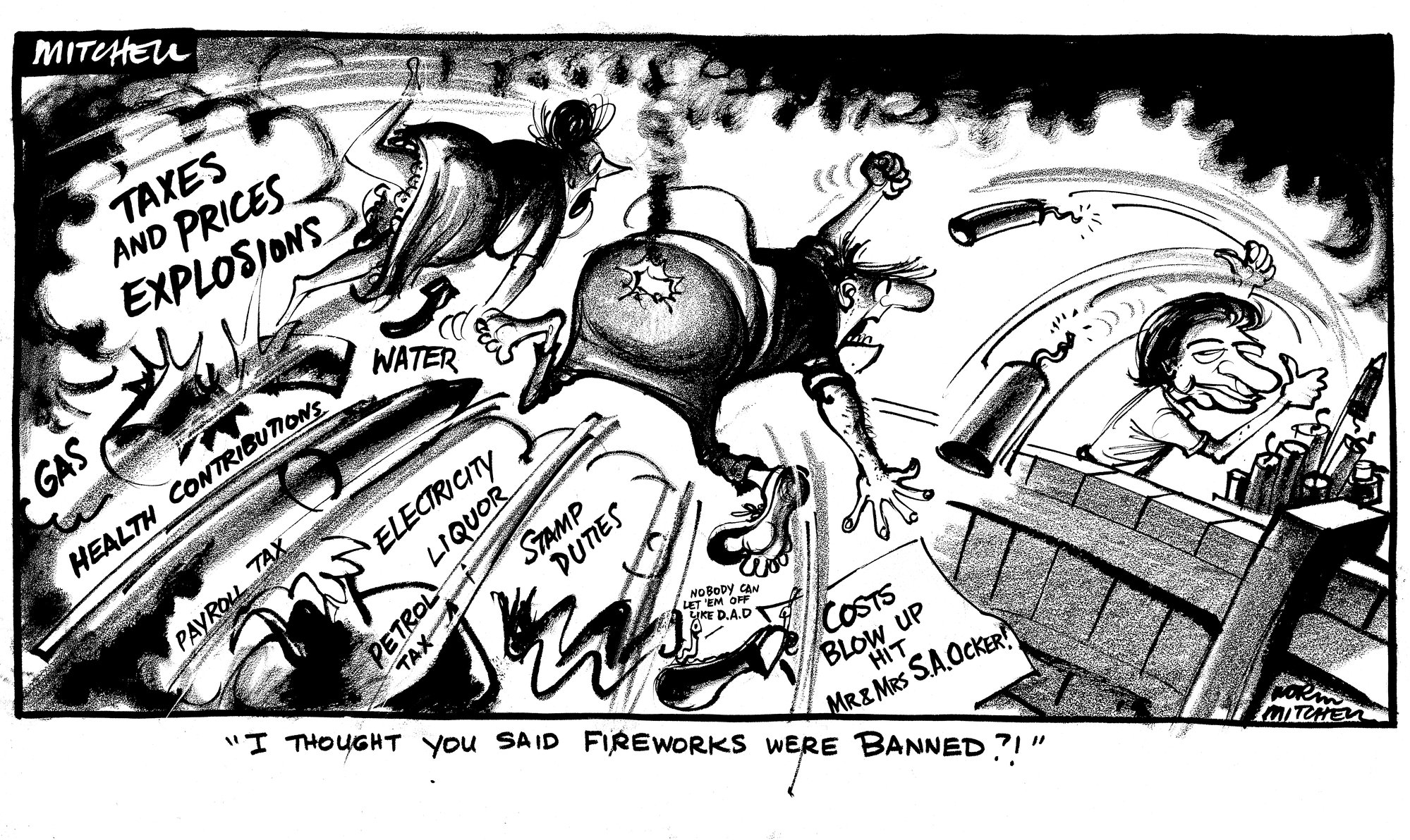 Cartoon 'Fireworks'