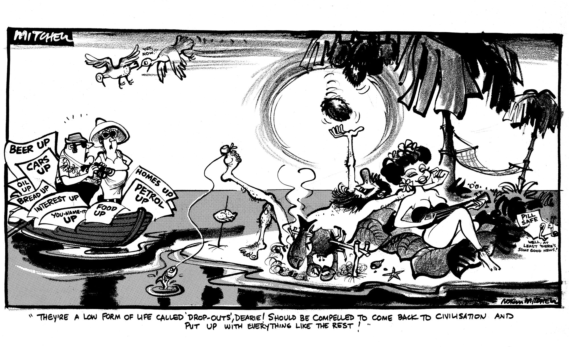 Cartoon - 'Drop outs'