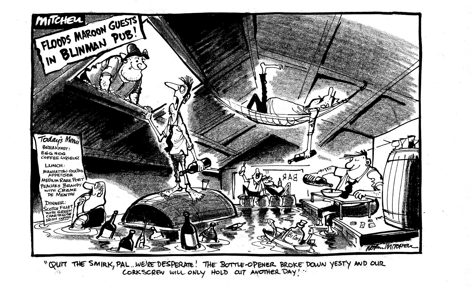 Cartoon - 'Blinman Pub'