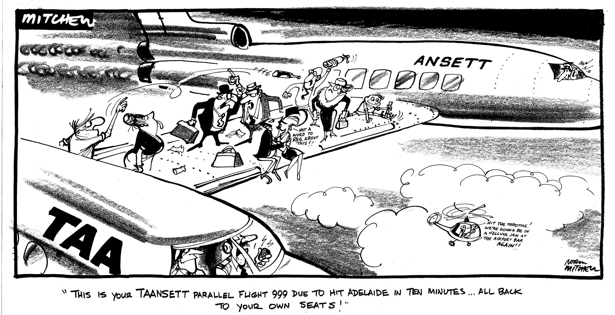 Cartoon - "Flight 999"