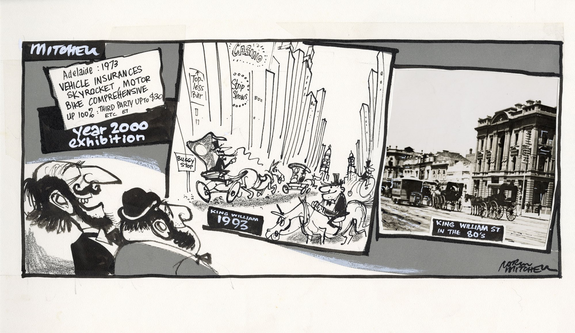 Cartoon - "Year 2000 exhibition"