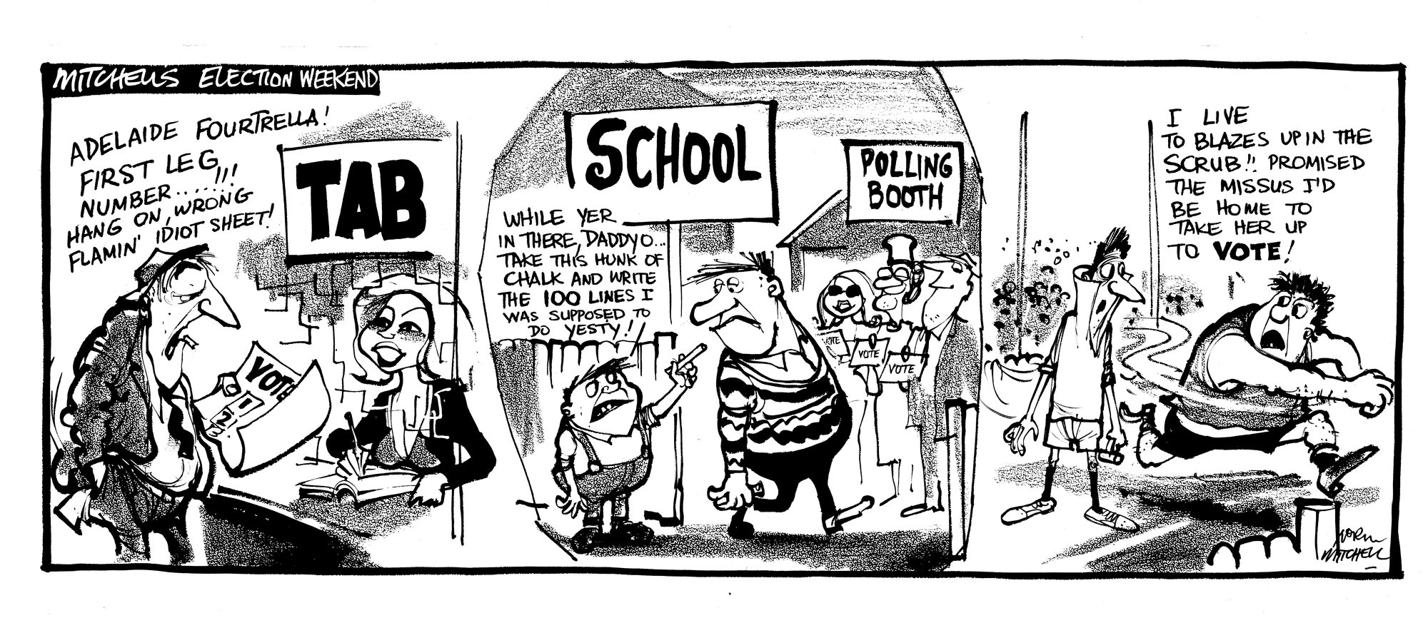 Cartoon - 'Adelaide FourTrella'