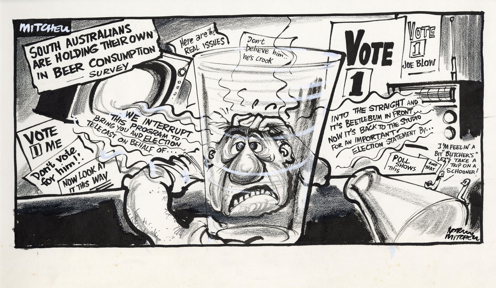 Cartoon - 'Beer Consumption Survey'