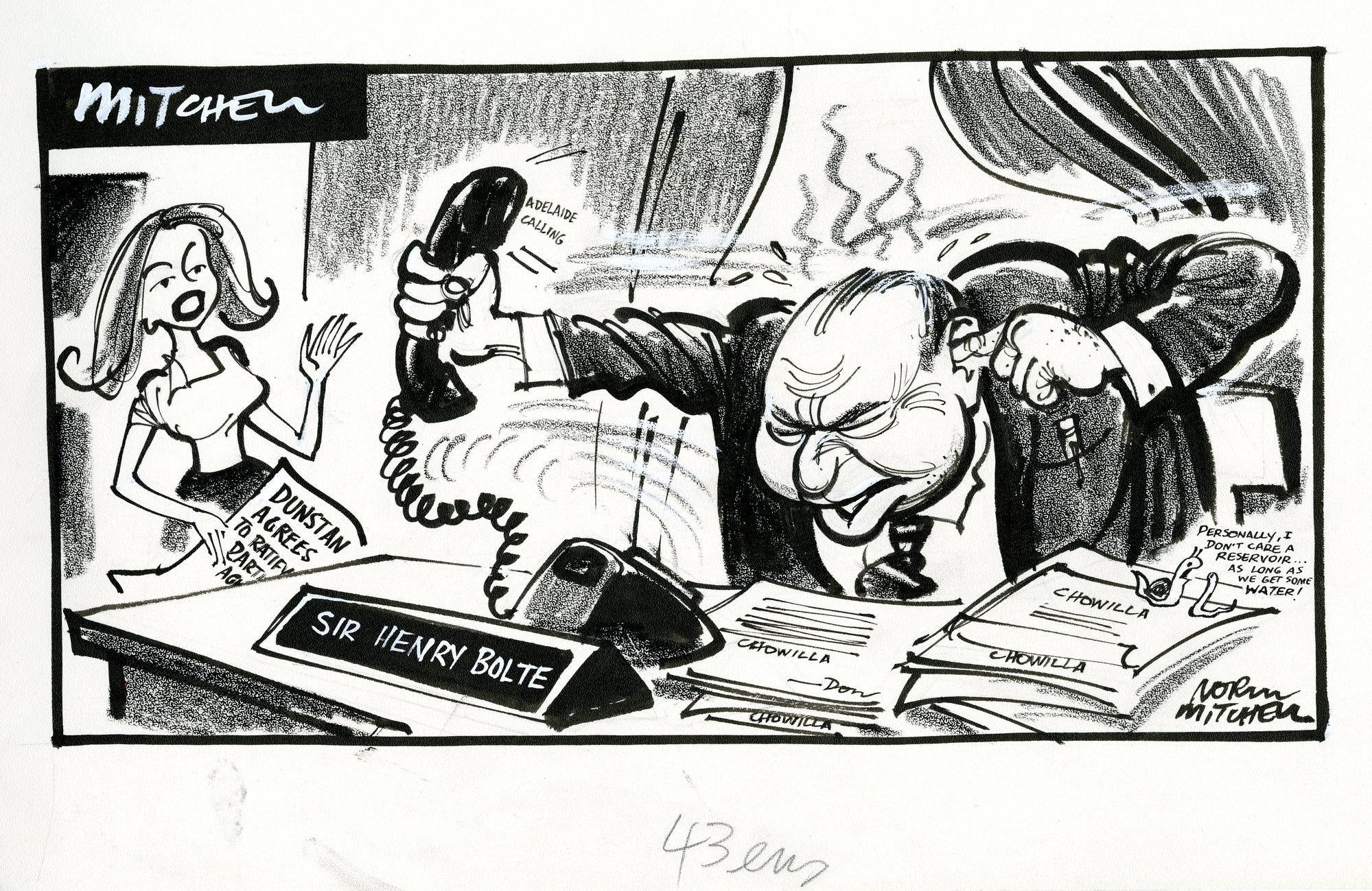 Cartoon - Sir Henry Bolte