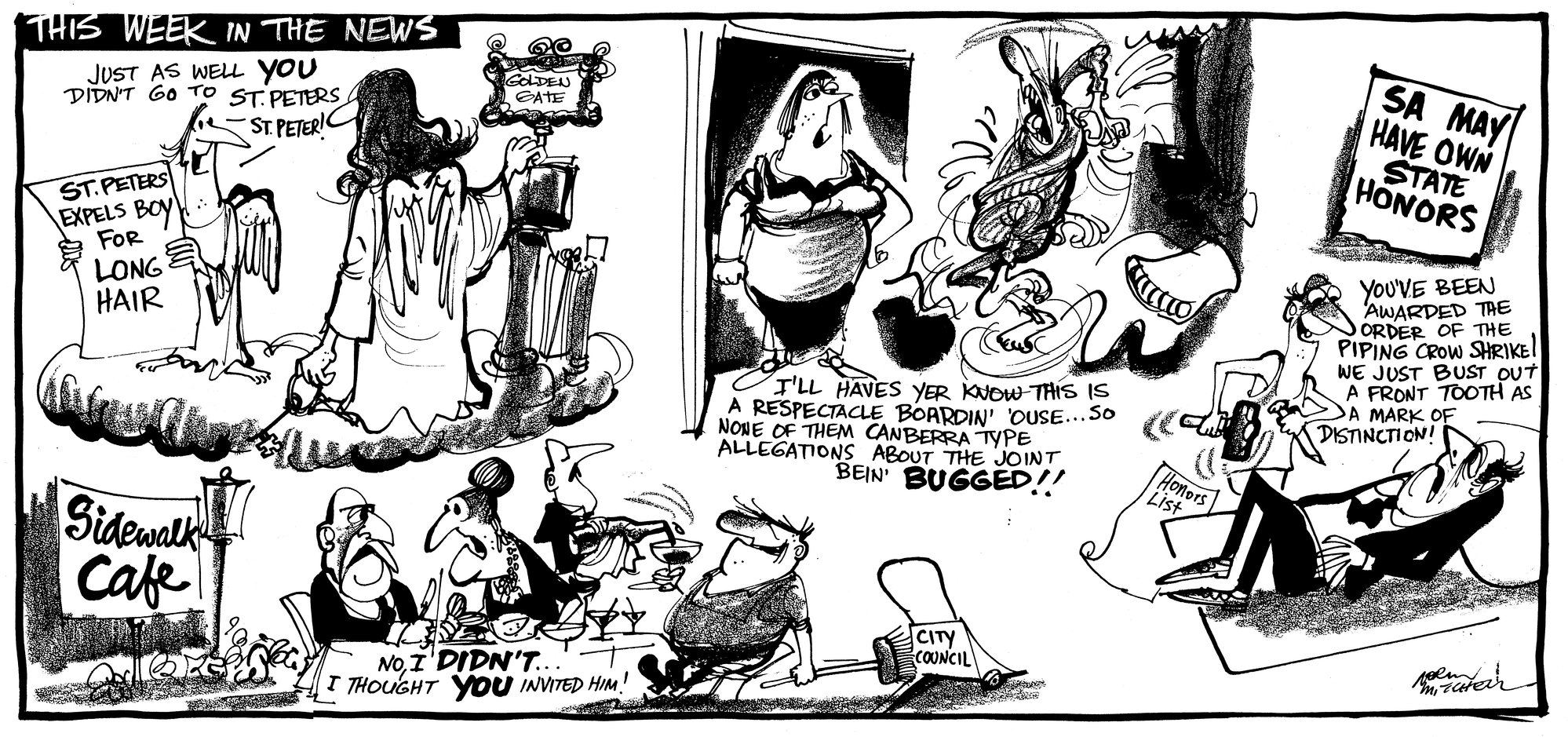 Cartoon - This Week in the News