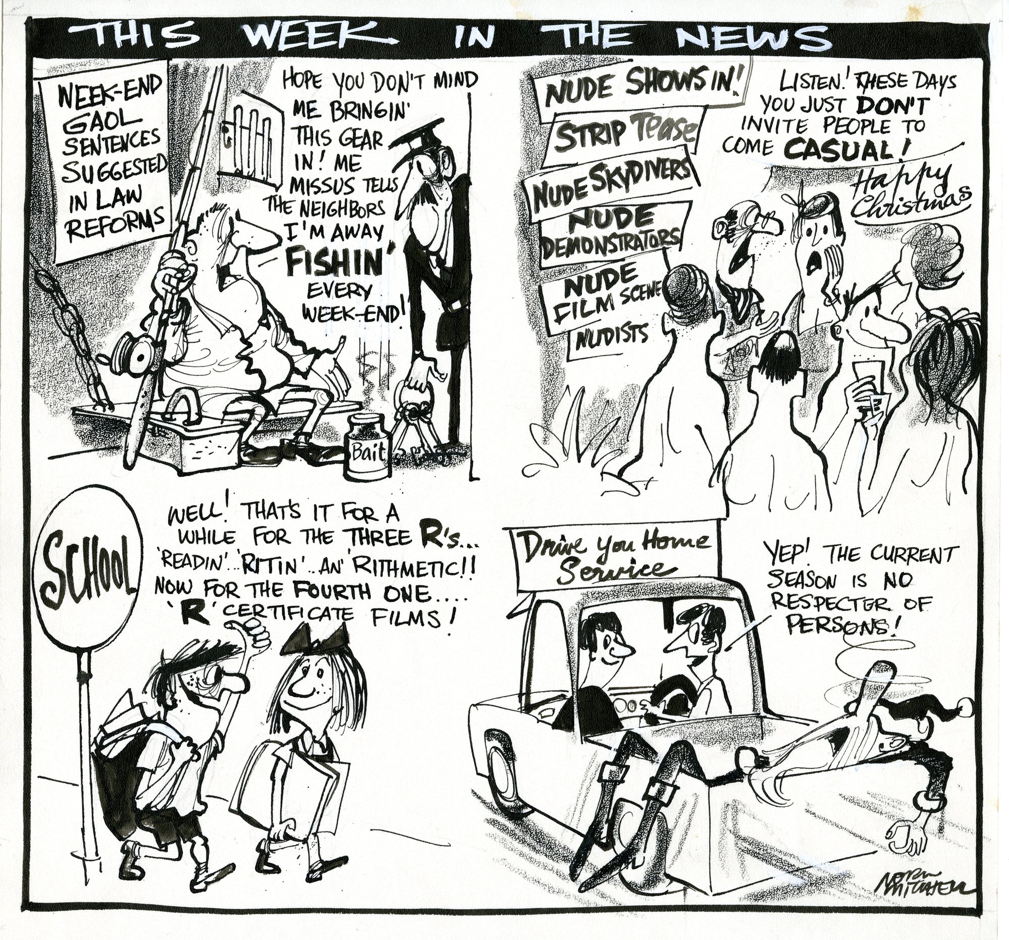 Cartoon - This week in the news