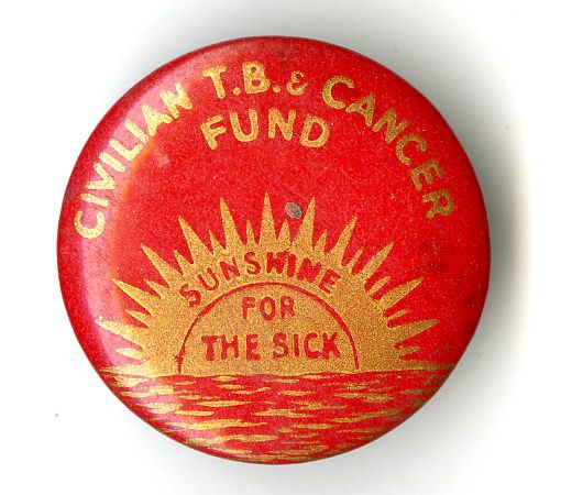 Civilian T.B. &amp; Cancer Fund Badge