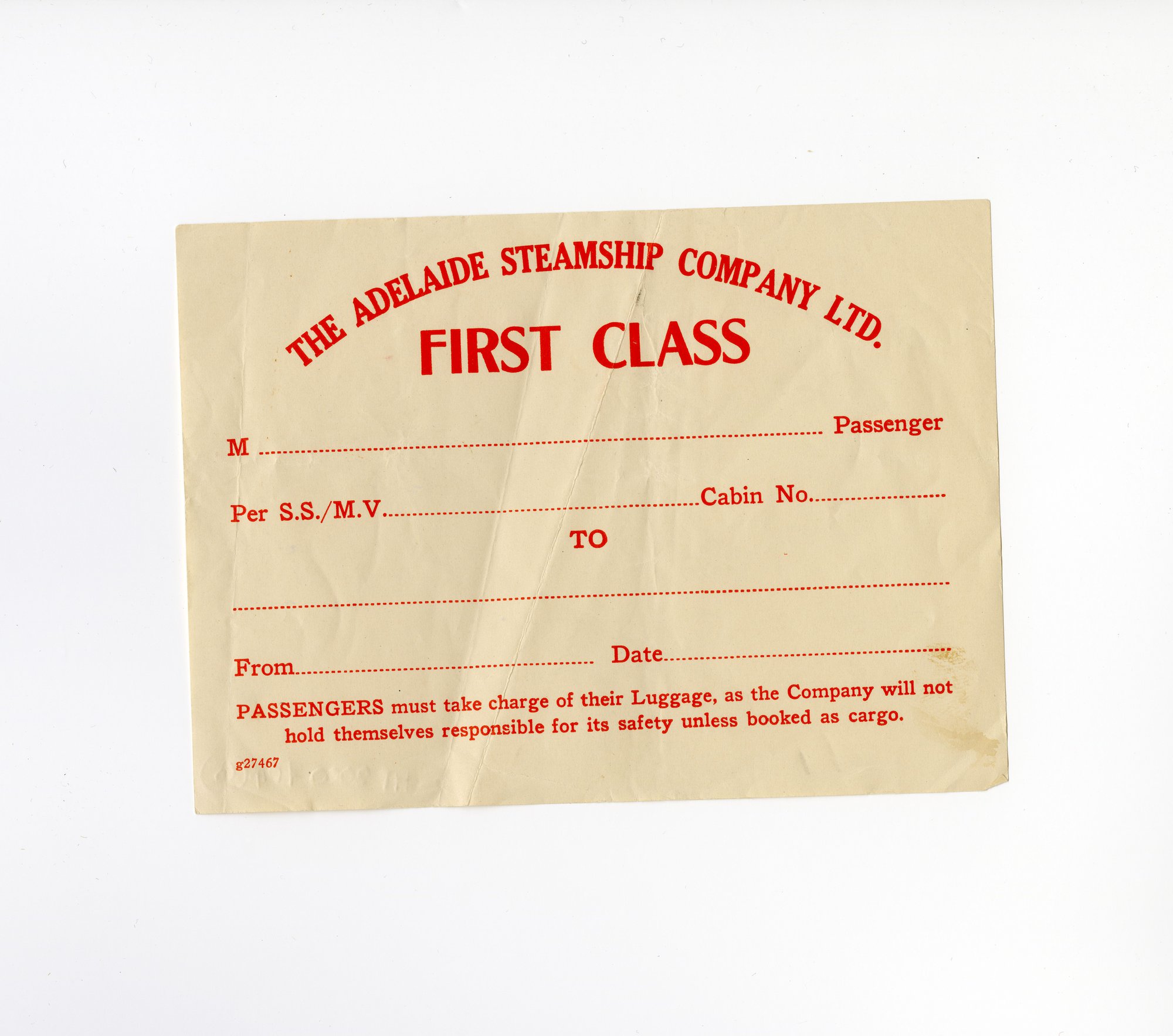 MANUNDA first class ticket