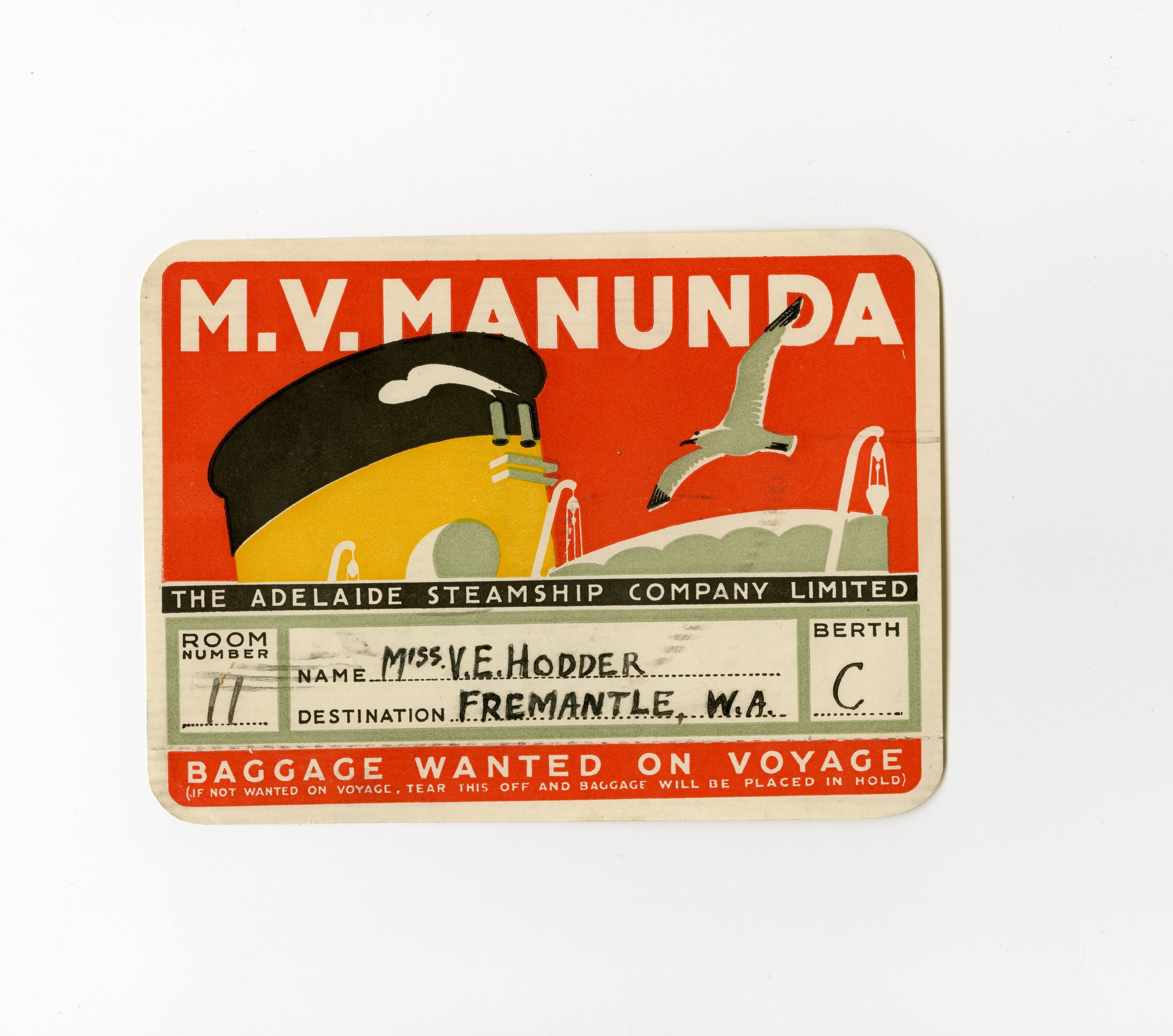 MANUNDA Luggage Sticker
