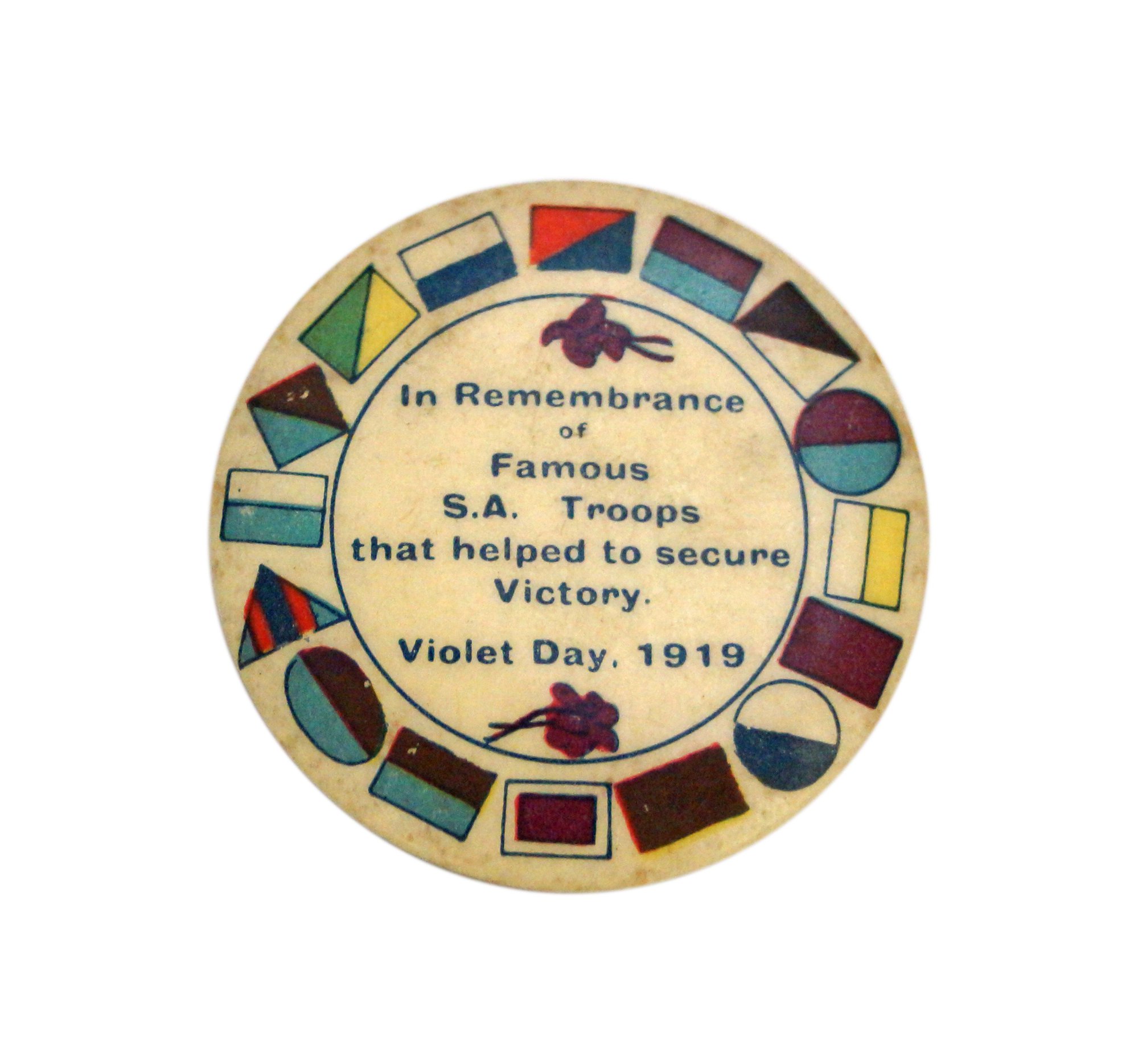 Violet Day Badge &ndash; In Remembrance, 1919