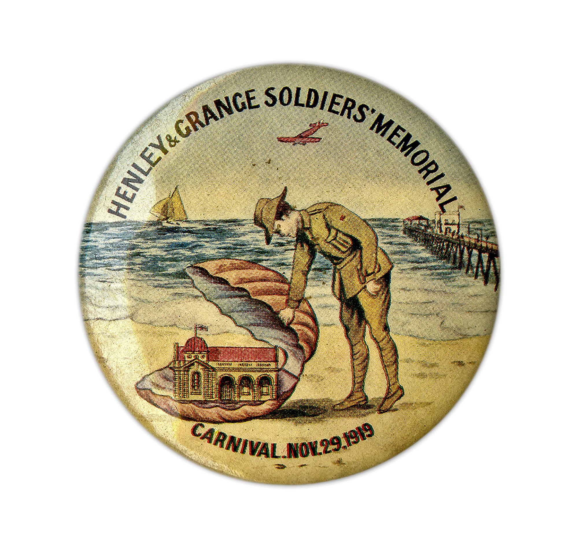 Henley &amp; Grange Soldiers' Memorial 1919 Badge