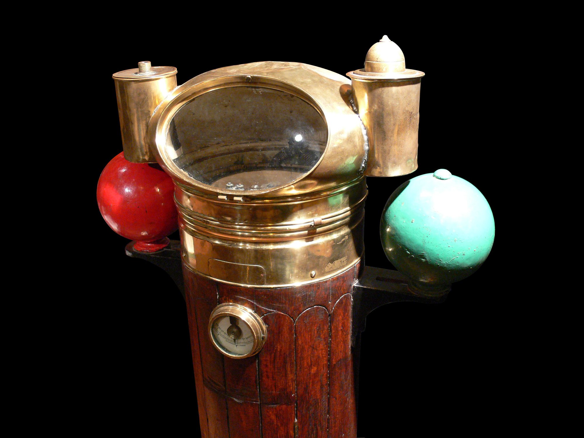 Binnacle and compass