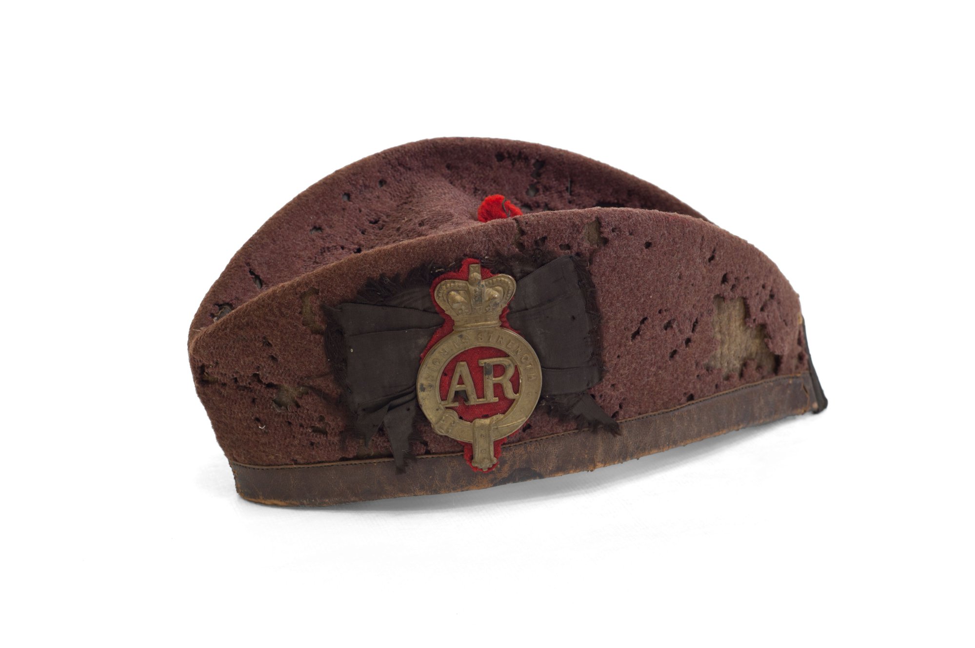 Uniform Cap With 'AR' Badge