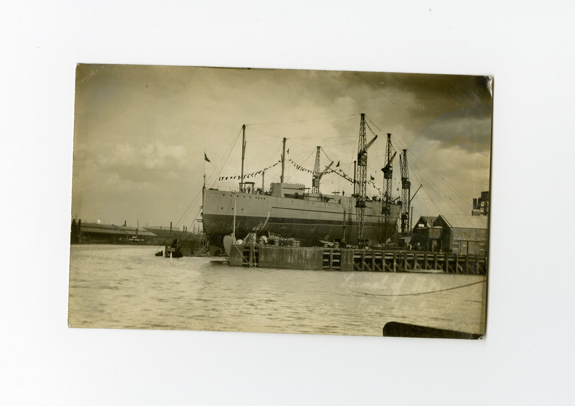 Postcard - Battleship