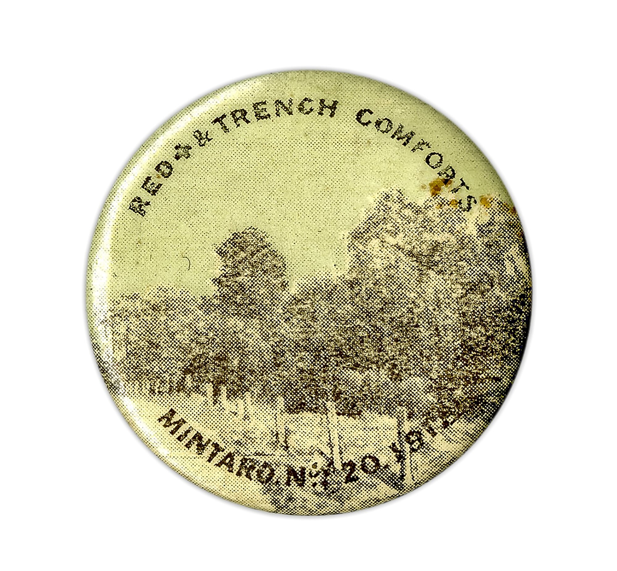 Red Cross &amp; Trench Comforts - Mintaro Nov. 20 1918 - Country Scene Badge
