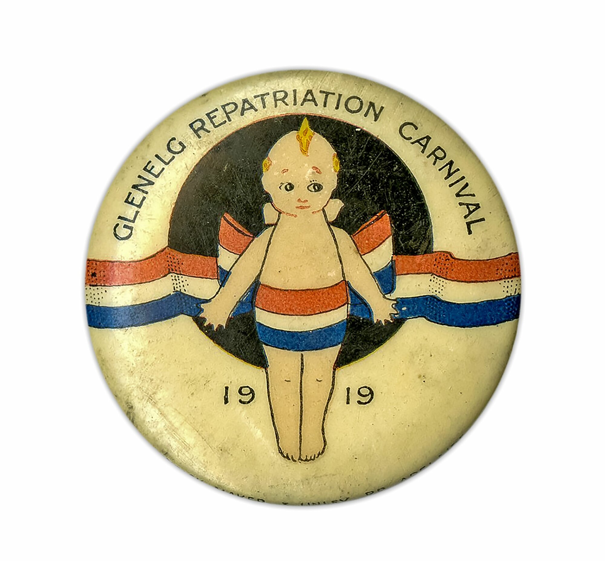 Glenelg Repatriation Carnival 1919 Badge