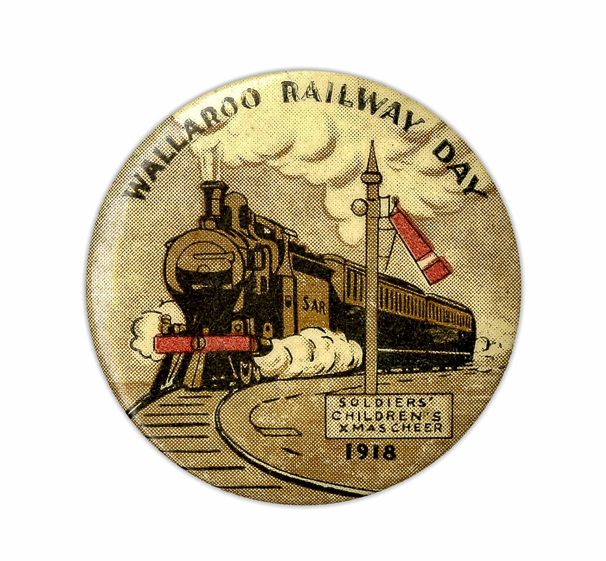 Wallaroo Railway Day - 1918 Badge
