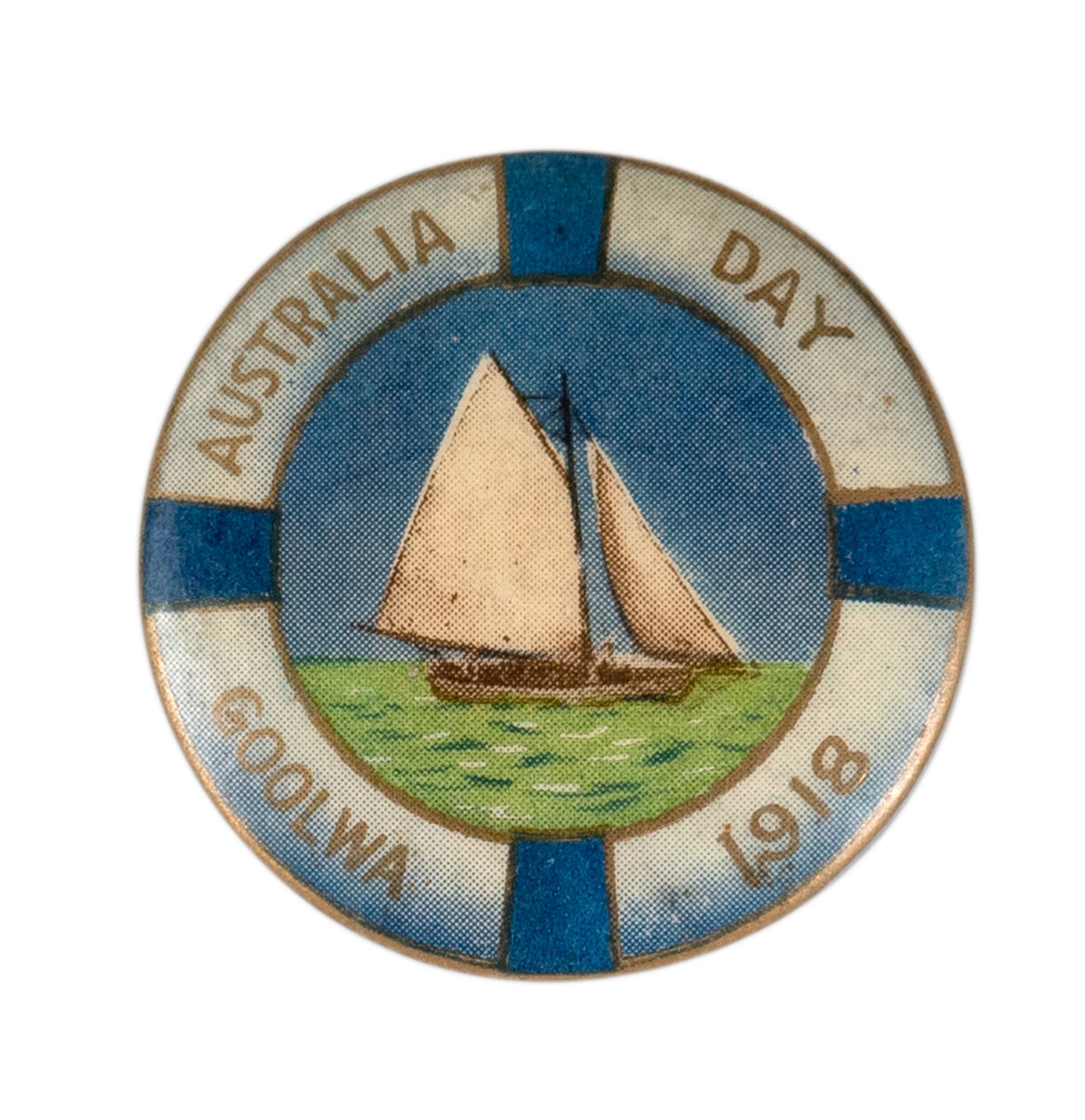 Australia Day Goolwa 1918 Badge
