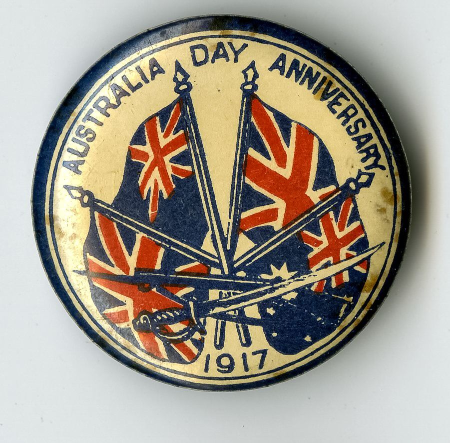 Australia Day Anniversary 1917 Badge
