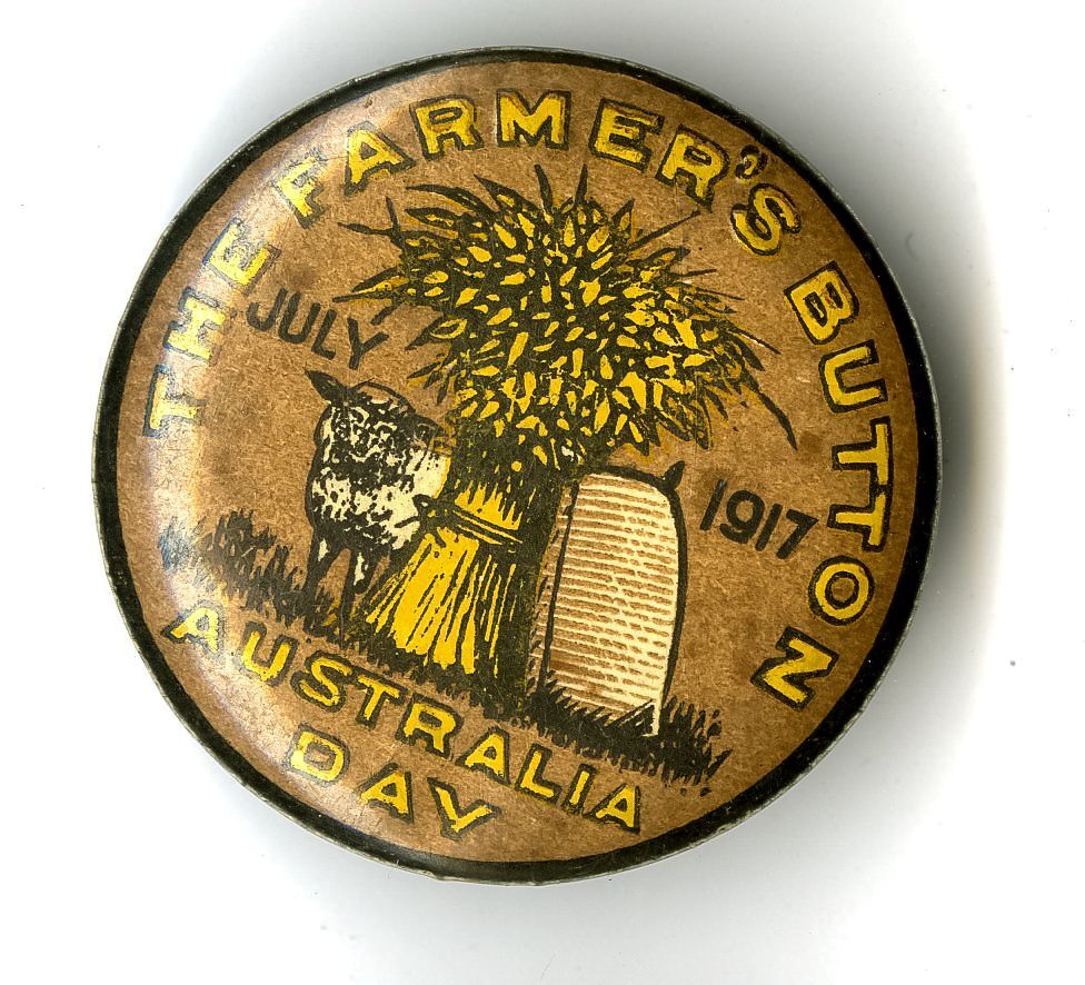 The Farmers' Button Australia Day 1917