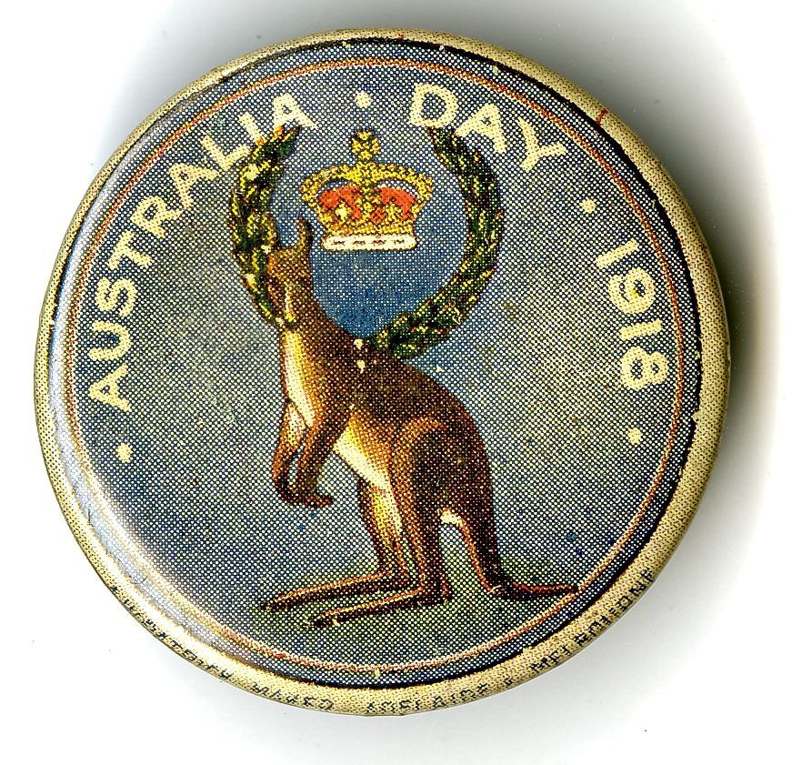 Australia Day 1918 Badge