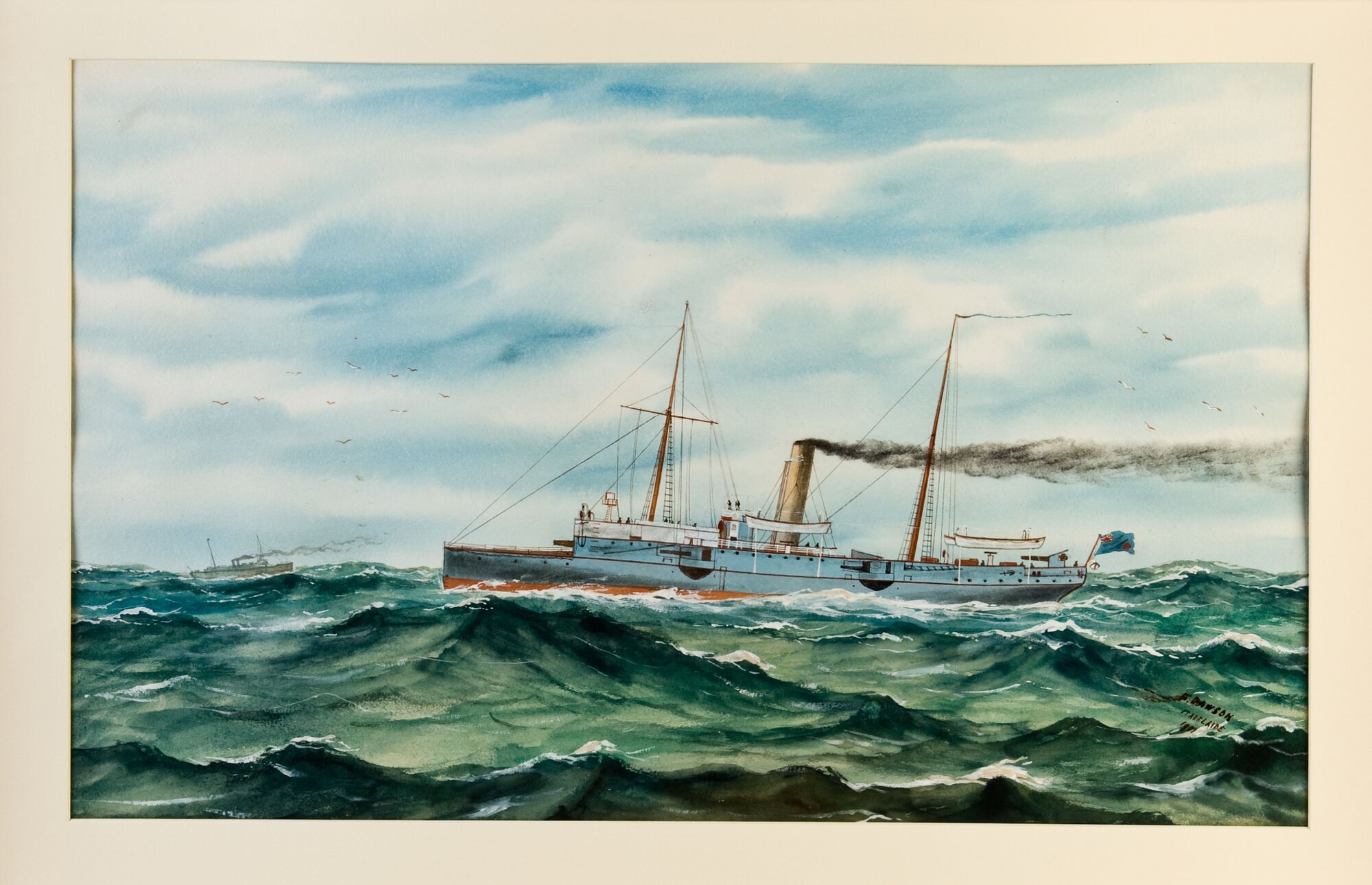 Painting  HMCS Protector