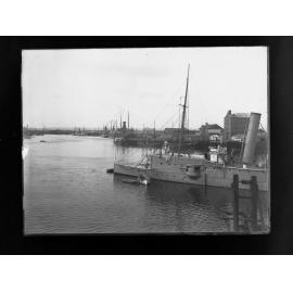 Port River with HMCS "Protector" in foreground