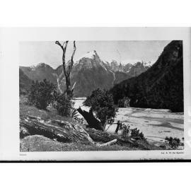 Scenic View of  South America Including the River Tropador and Mount Techado