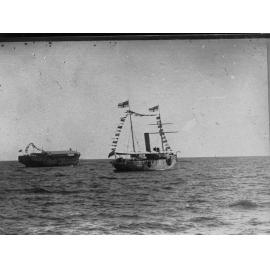 HMCS Protector and clipper Fitzjames - Largs Bay