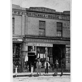 View of a shop in Hindley Street, Adelaide circa 1871