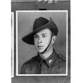 Portrait of a soldier in Australian Imperial Force - photo copied for Roll of Honour