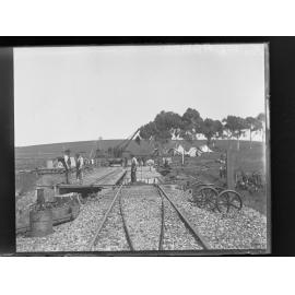 Construction of Railway Bridge over Allans Creek