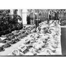 Exhibition of fruit - grapes and melons (Adelaide Show in Exhibition building)