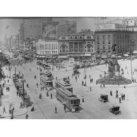 View of square in unknown city in USA suburb - Town Planning photos USA