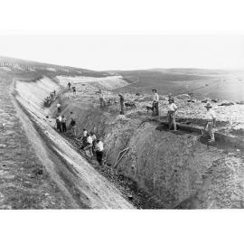 Bundaleer Reservoir Construction 1899
