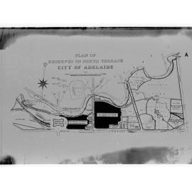 Plan of reserves on North Tce, Adelaide