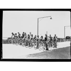 Cyclists Racing