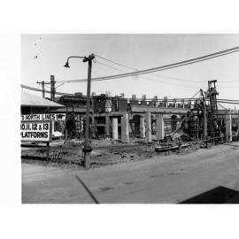 Adelaide Railway Station at the Beginning of Construction