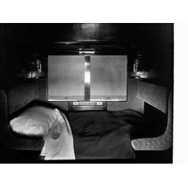 Interior of railway commissioners carriage