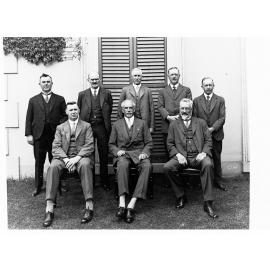 Executive Council Group Portrait Butler Government with Governor Bridges