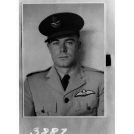 Portrait of man enlisted in Royal Australian Air Force - photo copied for Roll of Honour