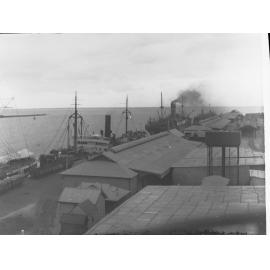 Ships berthed at Outer Harbour wharf