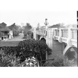 City bridge on King William Road looking south towards city - shows Jolleys Boat House