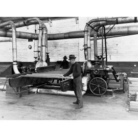 Islington Railways Workshop Men at Work on Machine