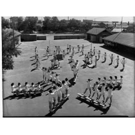 Girls Exercising at Port Adelaide Girls Technical School