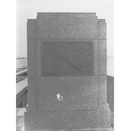 Plaque showing locations of River Murray barrages